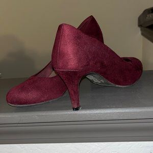 Comfort Plus Maroon Heels